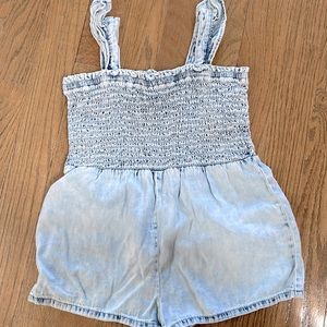 Toddler Girls Denim Romper Size 3T